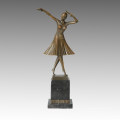 Statue de danseuse Lady Milo Bronze Sculpture, DH Chiparus TPE-190